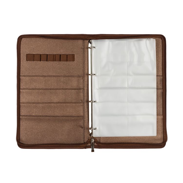 Органайзер для рукоделия «Коричнево-золотой», кожзаменитель, 34 см, Gamma — картинка 2