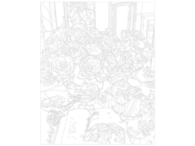 Картина по номерам «Кремовые розы» — картинка 3