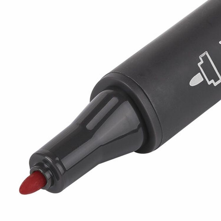 Маркер для скетчинга двусторонний 1 мм - 6 мм BRAUBERG ART CLASSIC, цвет: яркий алый — картинка 4