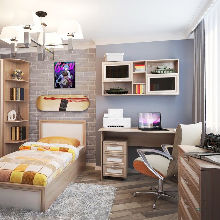 Картина по номерам «Неон Гань Юй» — картинка 3