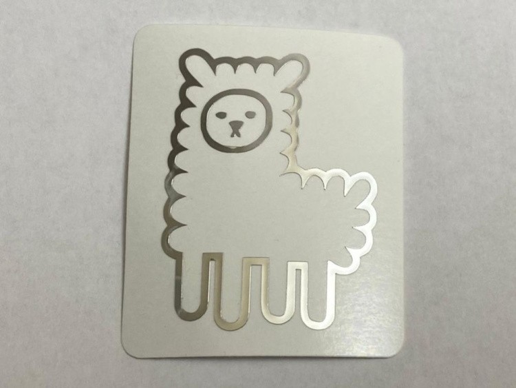 №507 Наклейка (Серебро) Sticker, Art Blong — картинка 2