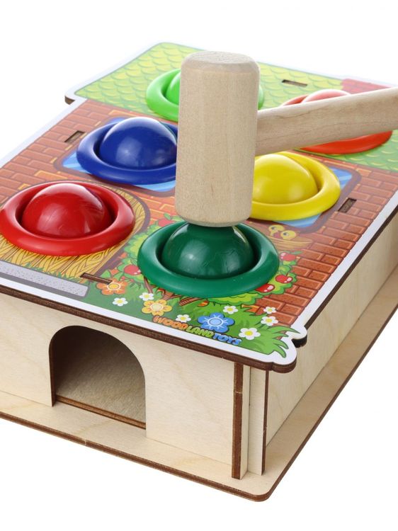 Стучалка цветная «Дом», 6 отверстий — картинка 3