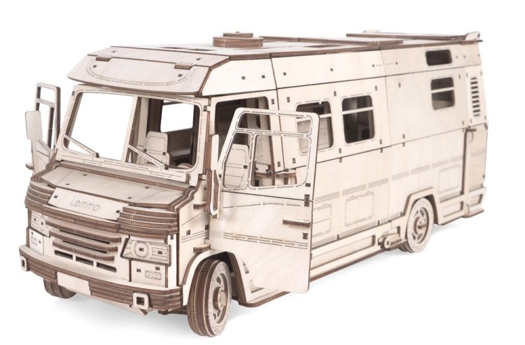 Деревянный конструктор 3D «Пикник. Домик для кукол на колесах», Lemmo — картинка 3