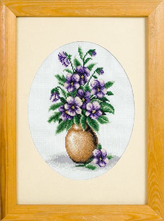 Набор для вышивания «Букет анютиных глазок» — картинка 2