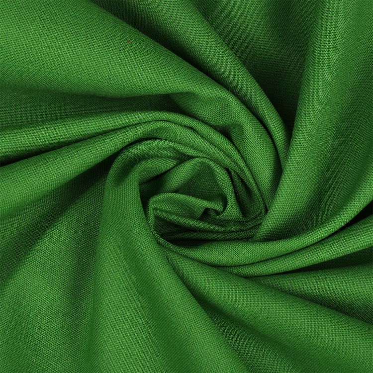 Ткань льняная, 1 м x 140 см, 200 г/м², цвет: зеленый, TBY
