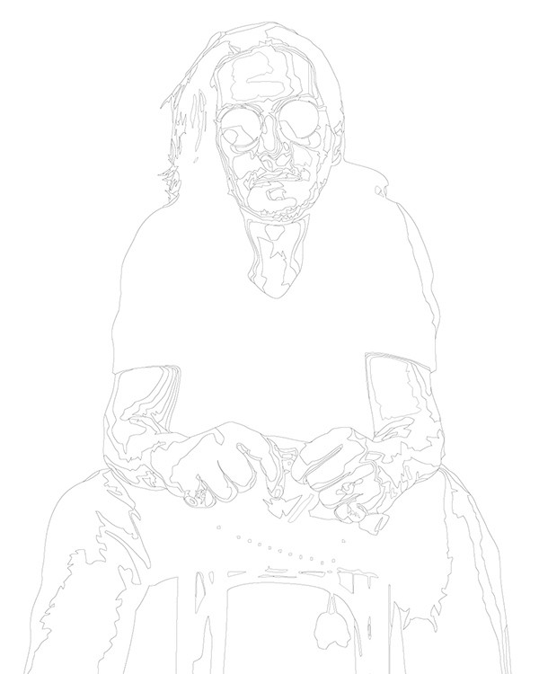 Картина по номерам «Рэпер Гио Пика: чернобелый портрет» — картинка 3