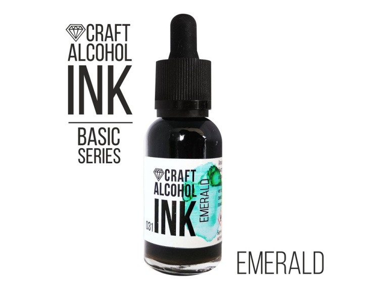 Алкогольные чернила изумруд (Emerald) 30 мл, Craft Alcohol INK