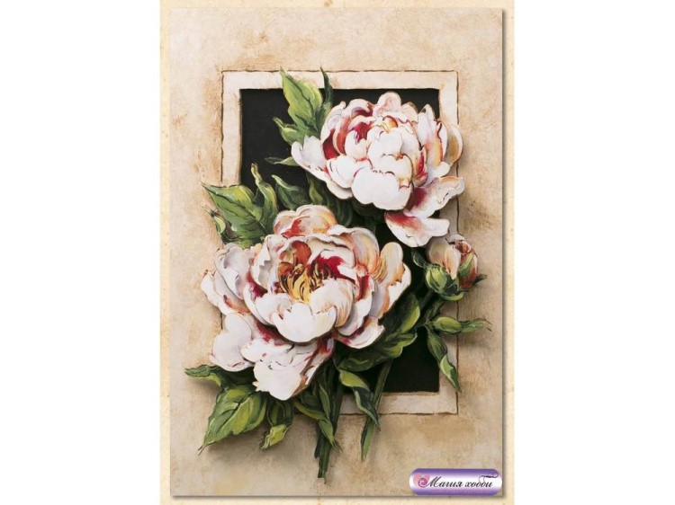 Папертоль «Винтажный пион» — картинка 3