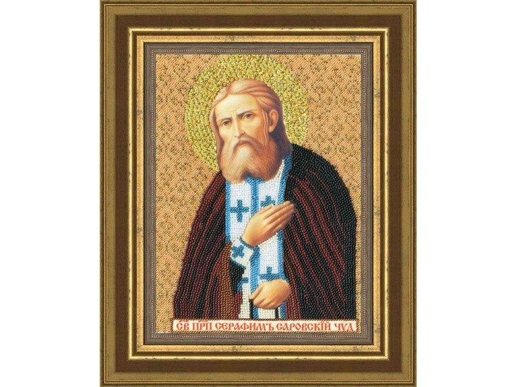 Набор вышивки бисером «Образ «Святой преподобный Серафим Саровский»» — картинка 2