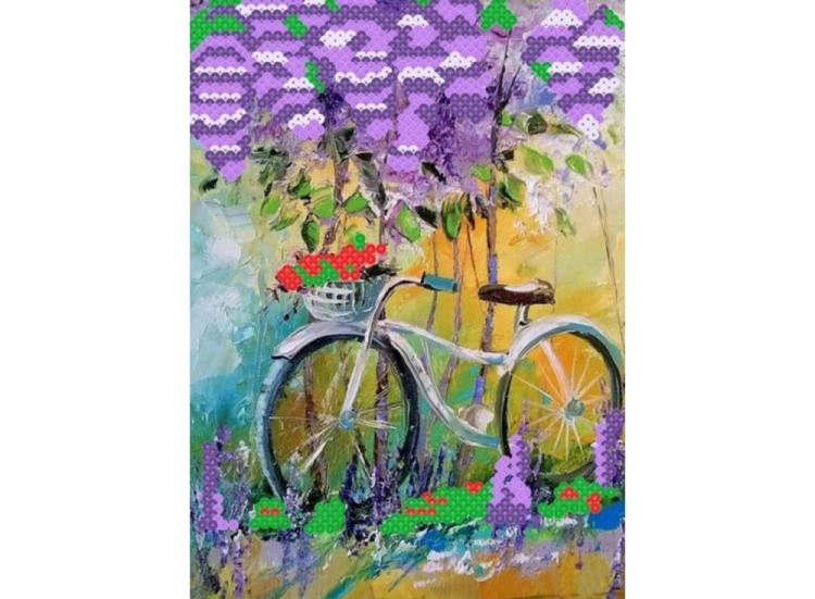 Мозаика из пайеток «Под сиренью» — картинка 3