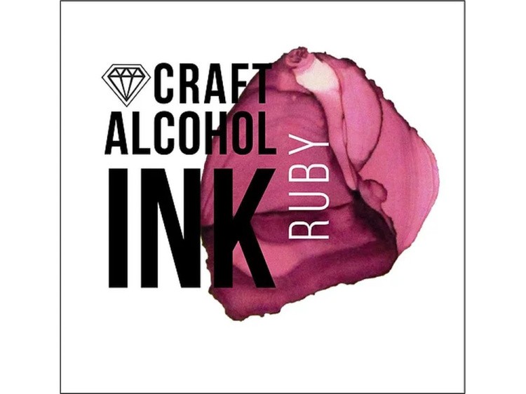 Алкогольные чернила рубиновые (Ruby) 30 мл, Craft Alcohol INK — картинка 2