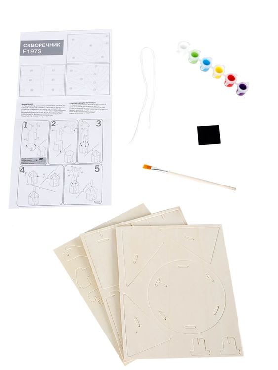 3D пазл-раскраска «Скворечник» — картинка 2