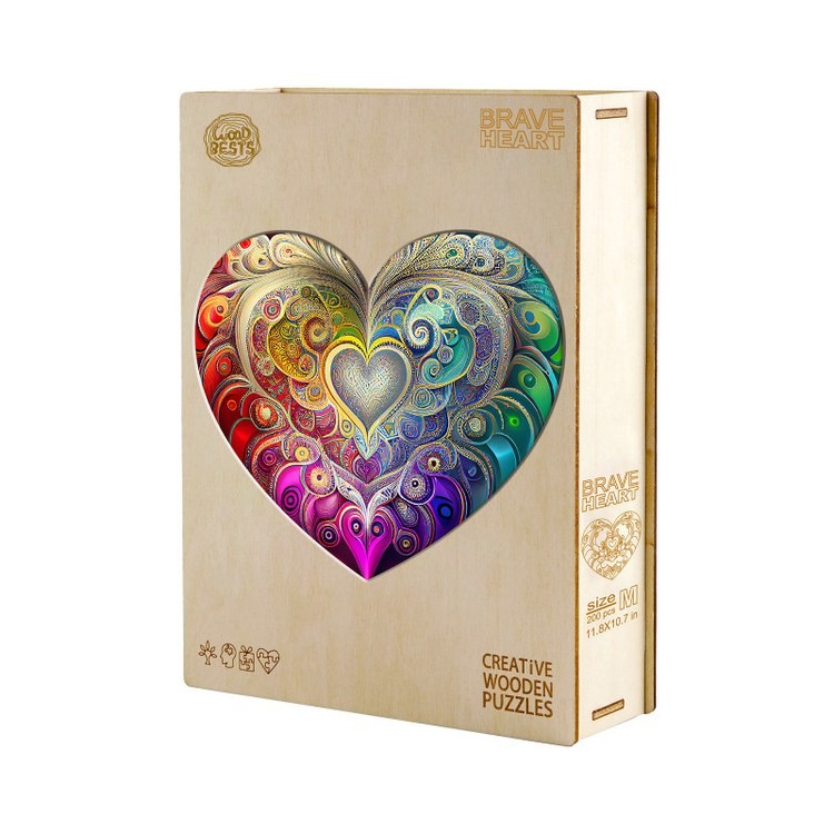 Деревянные пазлы «Храброе Сердце L», Woodbests — картинка 4