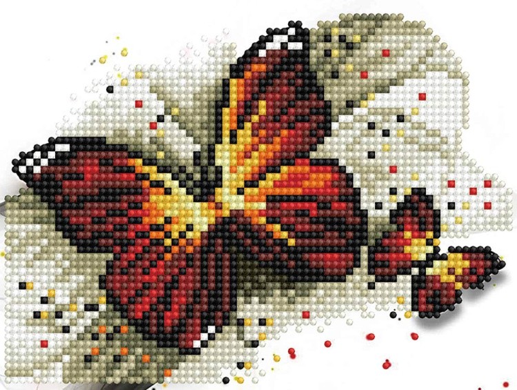 Алмазная вышивка-открытка «Утренние бабочки» — картинка 2