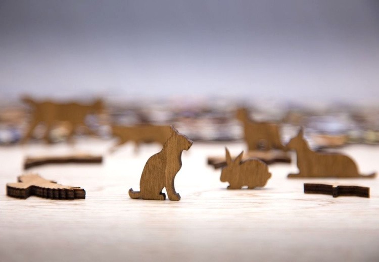 Деревянные фигурные пазлы «Хитрый Лис», Eco Wood Art — картинка 2