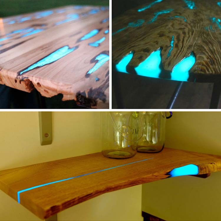 Набор люминофоров для эпоксидной смолы 4x10 г, Artline Light Luminophore — картинка 8