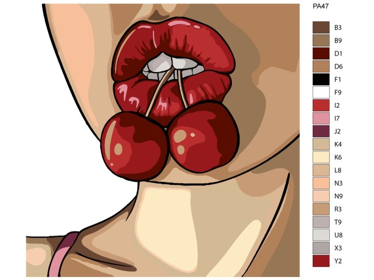 Картина по номерам «Вишенка» — картинка 2