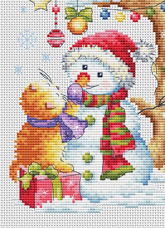 Набор для вышивания «Кошкин дом. Зима» — картинка 6