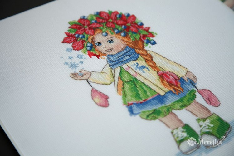 Набор для вышивания «Зимняя девочка» — картинка 2