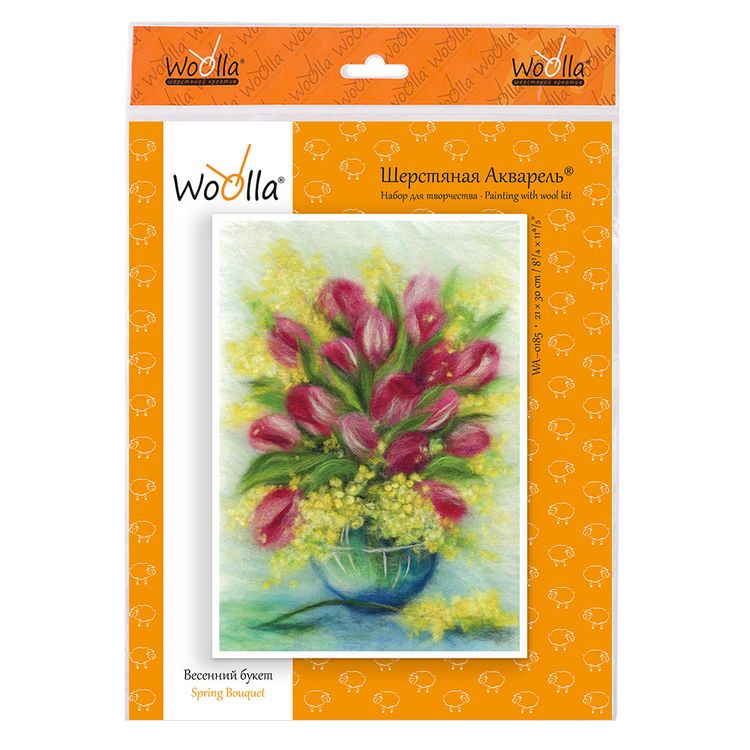 Картина шерстью «Весенний букет» — картинка 3