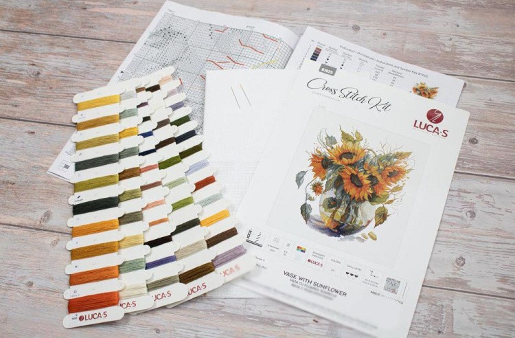 Набор для вышивания «Ваза с подсолнухами» — картинка 3