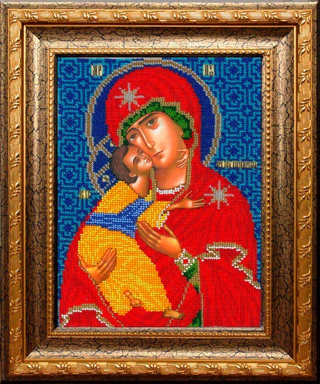 Набор вышивки бисером «Владимирская Богородица» — картинка 2