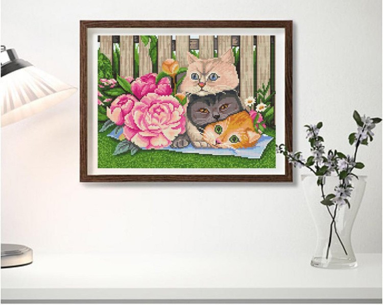 Алмазная вышивка «Лежебоки» — картинка 3