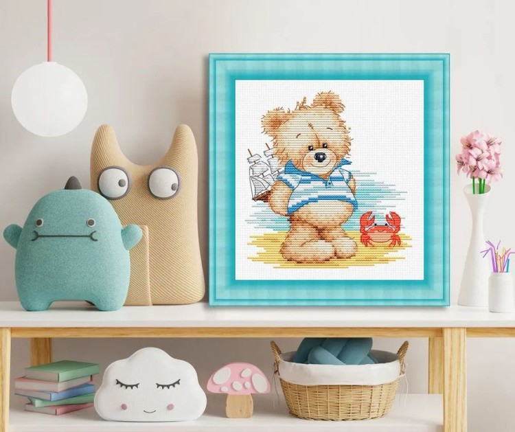 Набор для вышивания «Мишка на море» — картинка 6