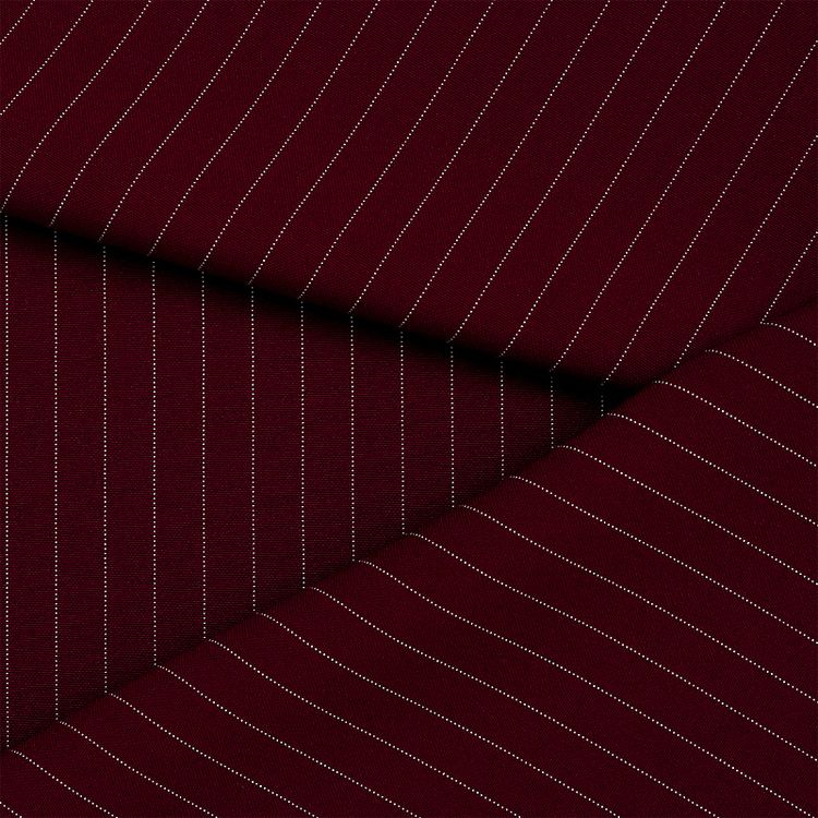 Ткань Габардин кач-во Фухуа, 180 г/м², 5 м x 150 см, цвет: бордовый, принт полоска, TBY — картинка 4