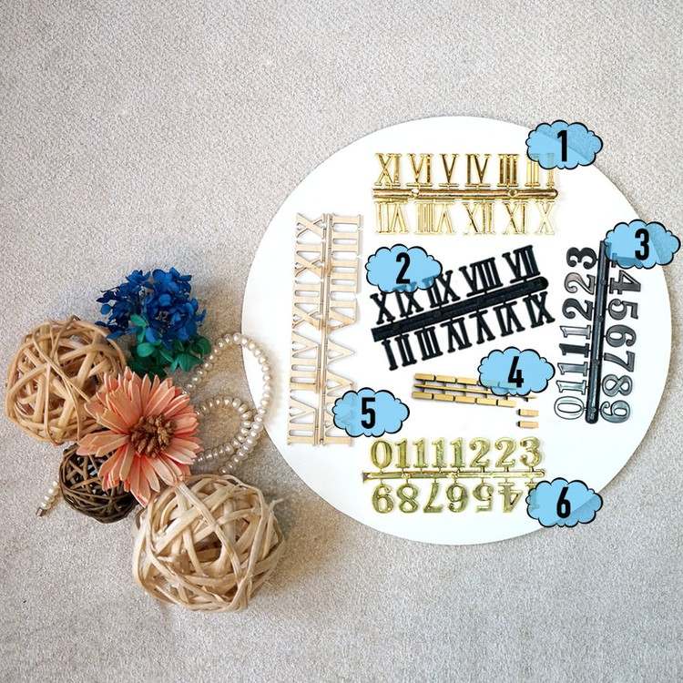 Цифры для часов, стиль 6 — картинка 4
