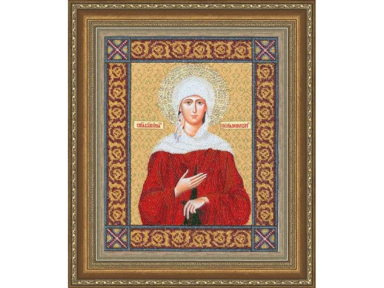 Набор вышивки бисером «Икона Святой Блаженной Ксении Петербургской» — картинка 2