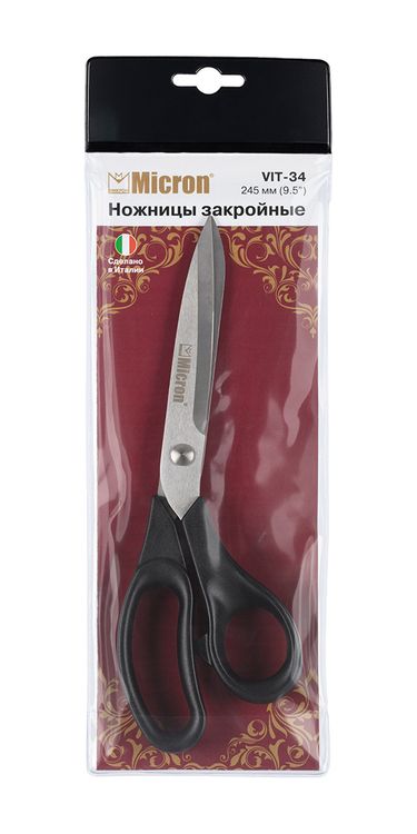 Ножницы Micron закройные в чехле, 245 мм — картинка 2