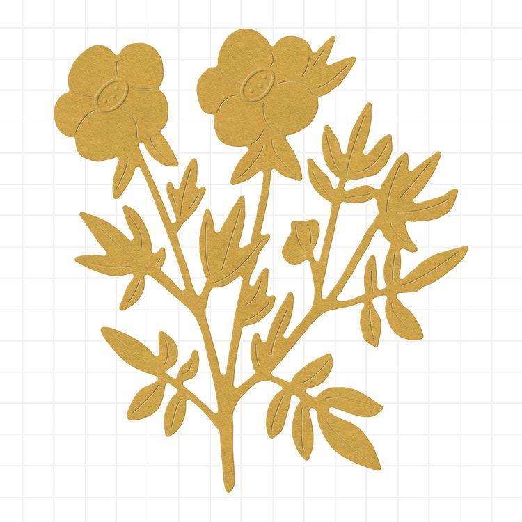 Нож для вырубки «Веточка с цветами», 6,7x7,5 см, Mr.Painter — картинка 2