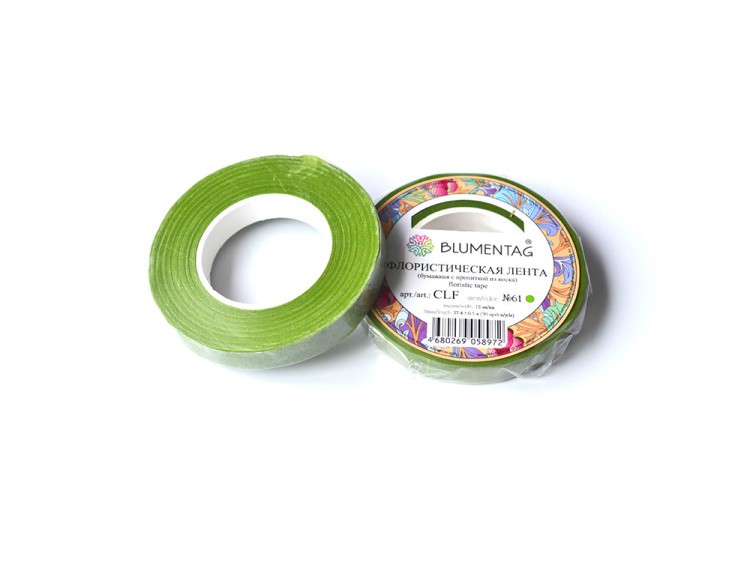 Флористическая лента CLF цвет: 61 светло-зеленый 27.4 м, Blumentag — картинка 2