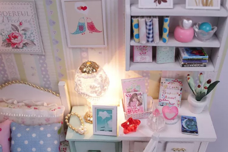 Сборная модель Румбокс. Миниатюрная комната «Спальня 2» — картинка 7