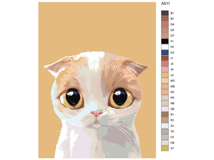 Картина по номерам «Кошечка Криа» — картинка 2