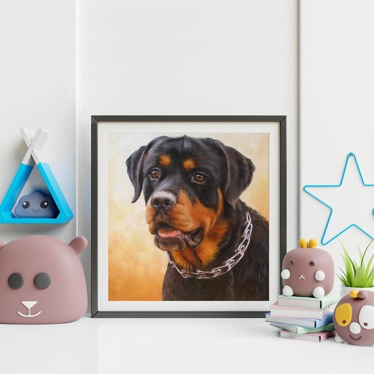 Картина по номерам «Ротвейлер» — картинка 3