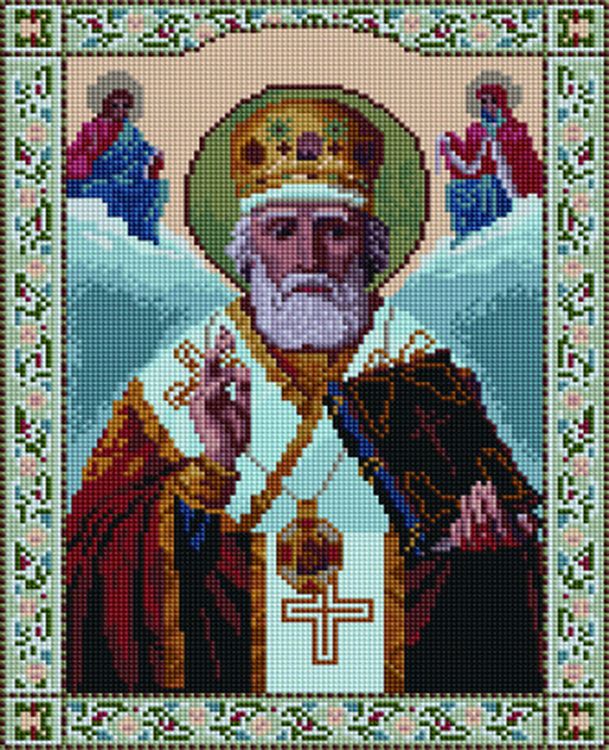 Алмазная вышивка «Святой Николай Чудотворец»