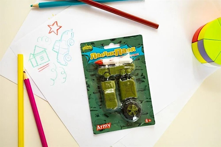 Ластик-пазл «Военная техника» — картинка 3