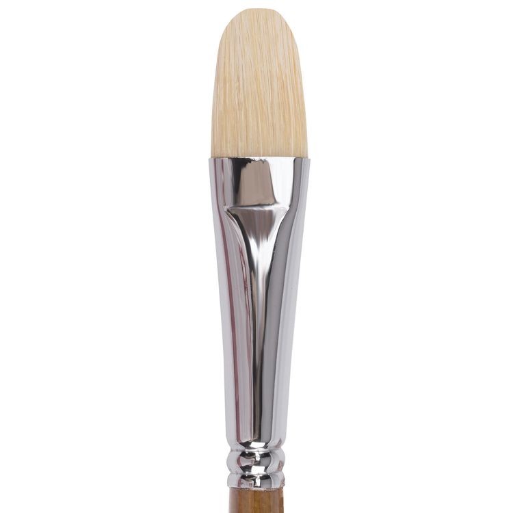 Кисть художественная профессиональная Art Classic, щетина, овальная, № 26, длинная ручка, Brauberg — картинка 3