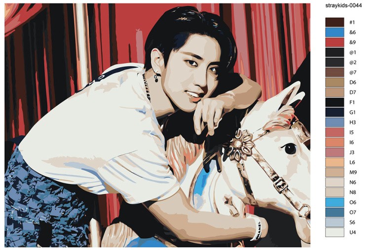Картина по номерам «Stray Kids Стрей Кидс KPOP кпоп 40x50» — картинка 2