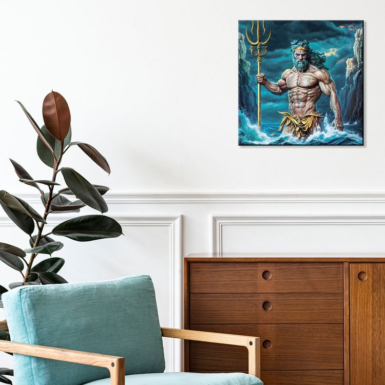 Картина по номерам с поталью «Нептун» — картинка 4