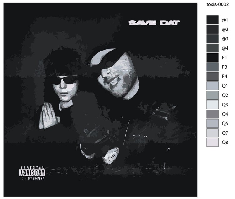 Картина по номерам «Toxis Токсис и Егор Крид: Save dat» — картинка 2