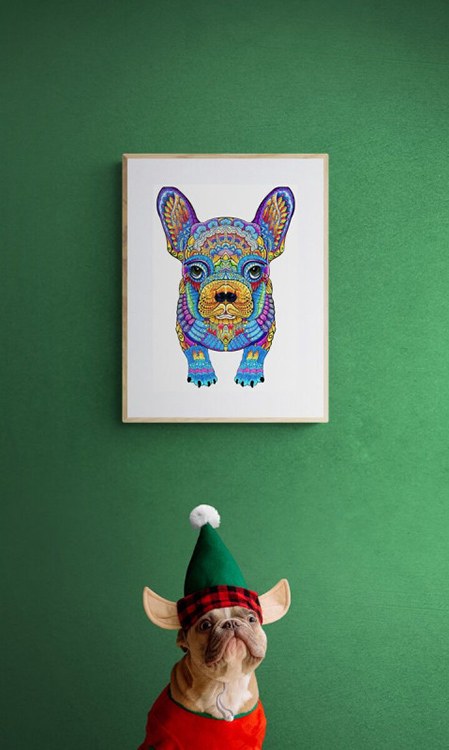 Деревянные пазлы «Смелый Бульдог XL», Woodbests — картинка 9