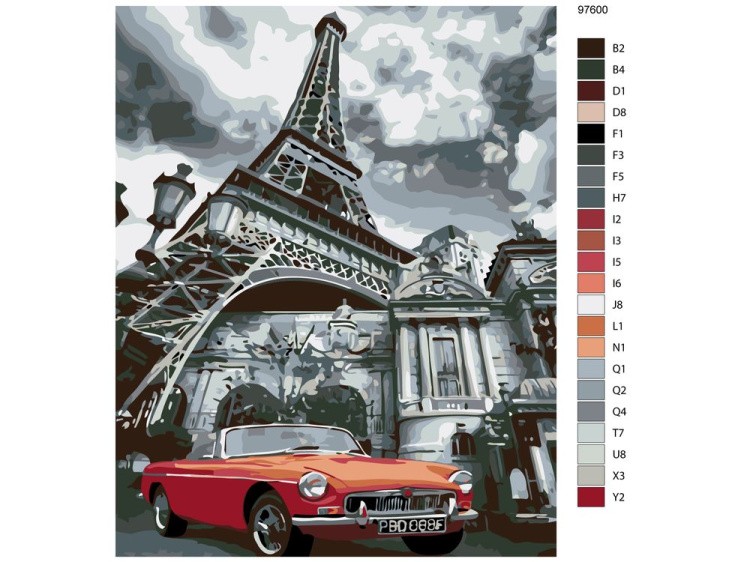 Картина по номерам «Париж» — картинка 2