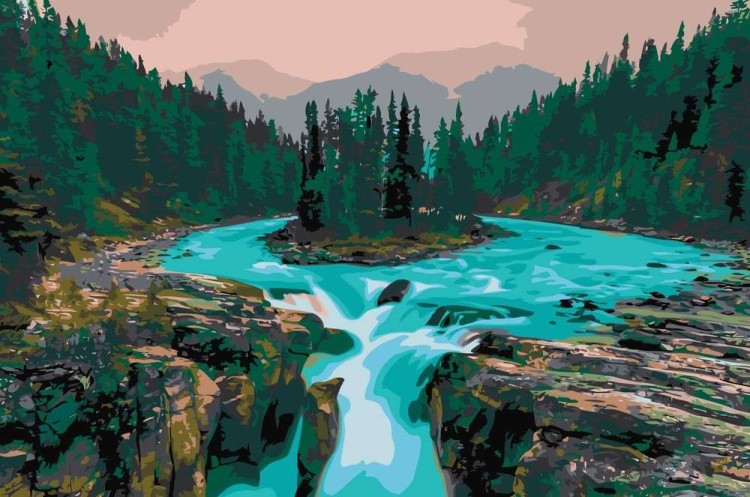 Картина по номерам «Национальный парк Джаспер. Канада»