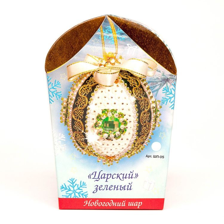 Набор для творчества «Новогодний шар из пайеток. Царский зеленый», Волшебная мастерская — картинка 3