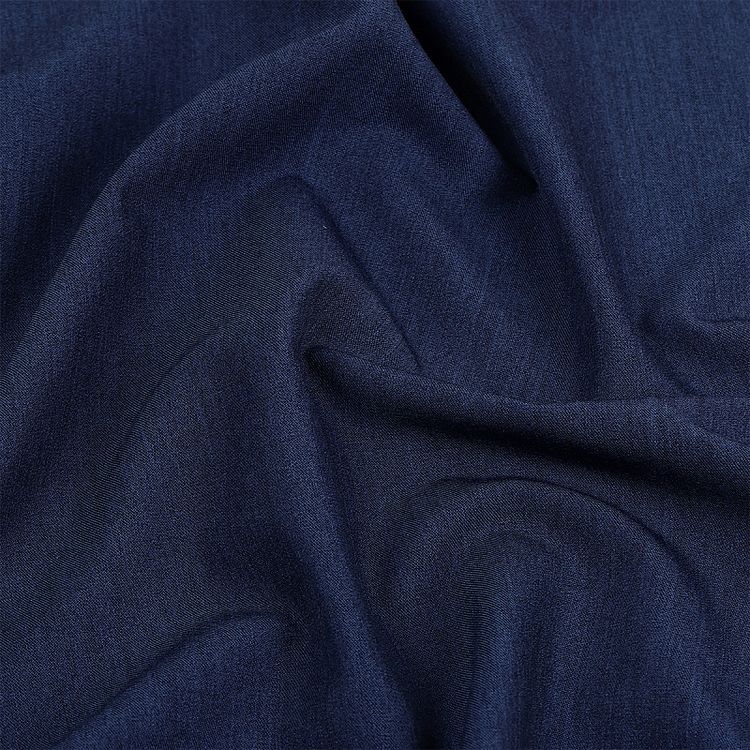 Ткань Костюмная Гальяно, 1 м х 150 см, 200 г/м², цвет: синий меланж, TBY — картинка 4
