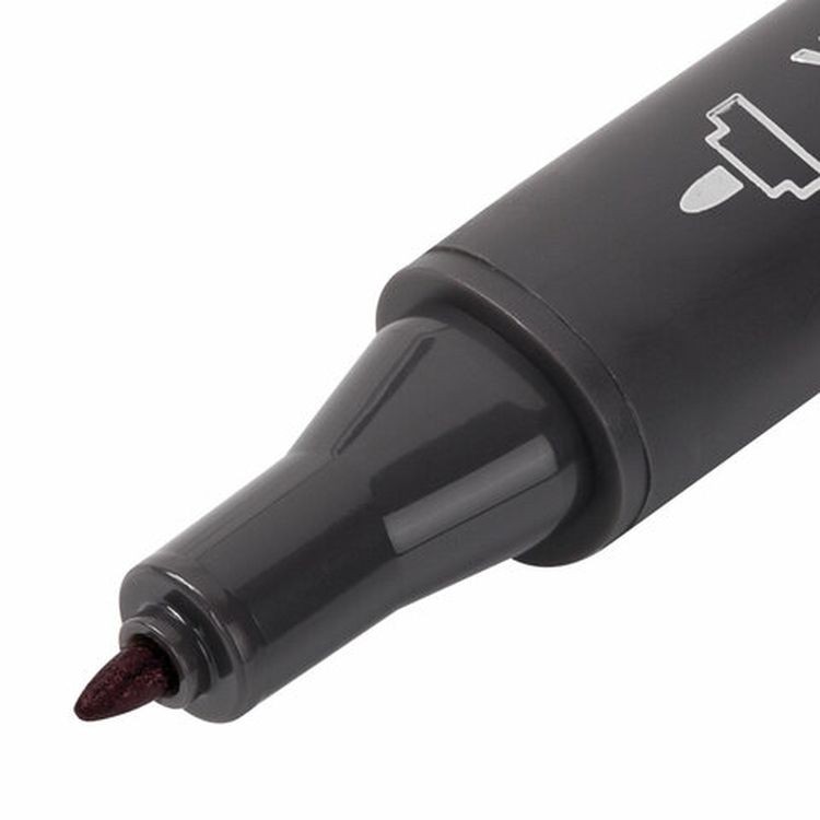 Маркер для скетчинга двусторонний 1 мм - 6 мм BRAUBERG ART CLASSIC, цвет: бордовый — картинка 4