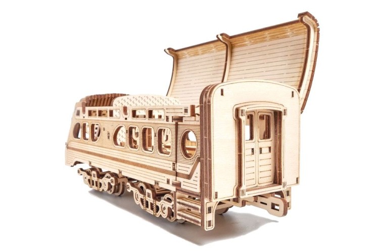 Механическая деревянная сборная модель Wood Trick «Поезд Атлантический экспресс» — картинка 9